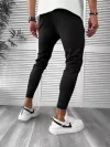 Pantaloni de trening negri conici 10237 Y19